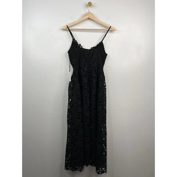 ASTR The Label Lace A Line Women's Sleeveless Midi Dress Black Size: Small NWT - Picture 6 of 9